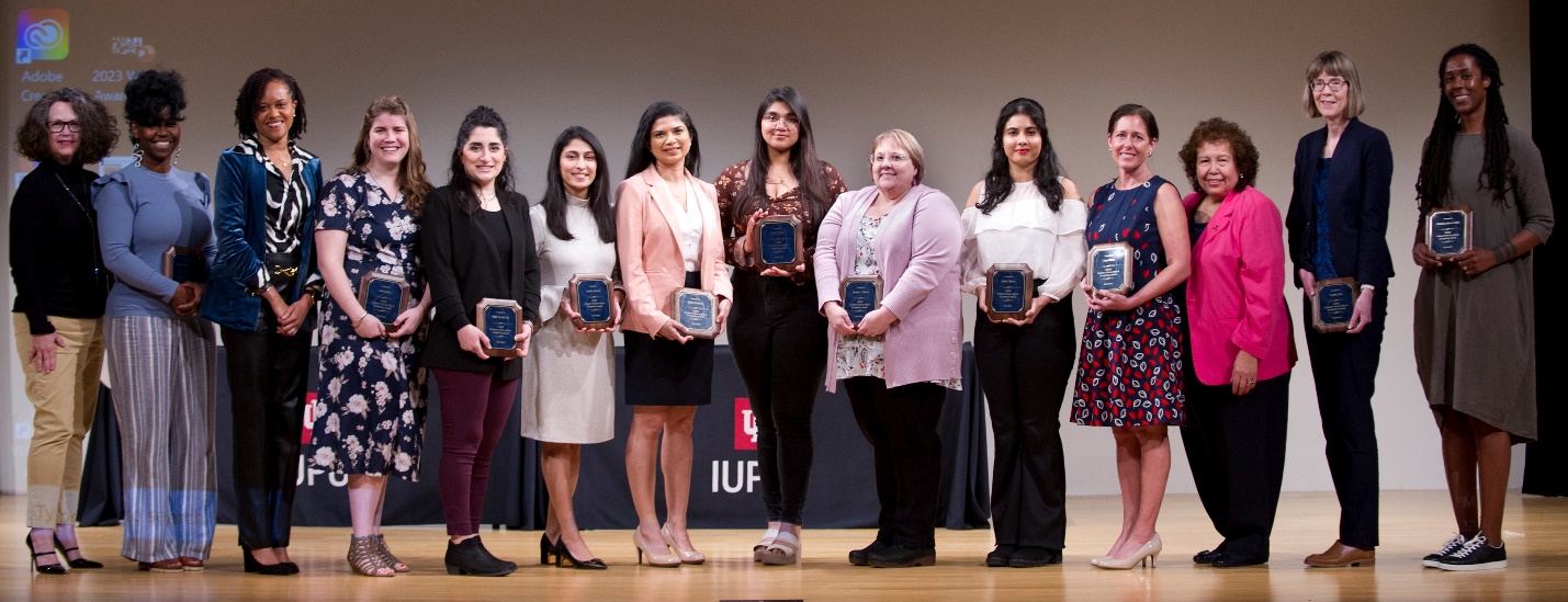 2023 Women’s History Month Recognition Award recipients gather after the awards ceremony